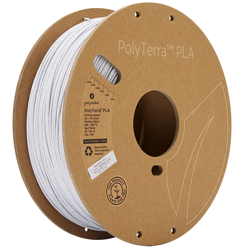 Polymaker Panchroma (PolyTerra) PLA 1.75mm 1kg | Bílá - Marble White