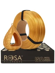 Rosa3D Filament PET-G Standard HS 1.75, 1kg, ReFill | Zlatá - Gold Metallic