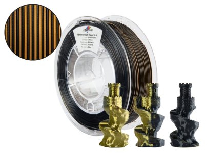 Filament Spectrum PLA Magic SILK 1.75mm, 250g | Solar Eclipse