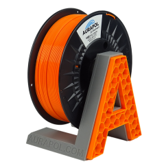 AURAPOL PLA 3D Filament 1 kg - 1,75 mm | Jasne Oranžová