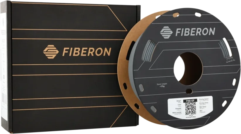Fiberon™ PA6-GF25, 1.75mm, 500g | Sivá - Gray