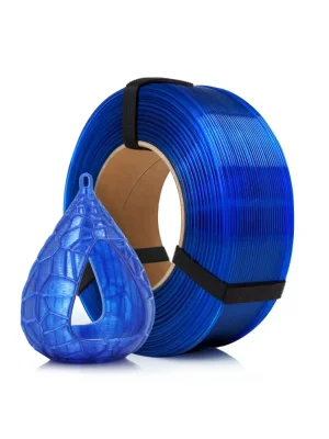 Rosa3D Filament PET-G Standard HS 1.75, 1kg, ReFill | Blue Sky Transparent