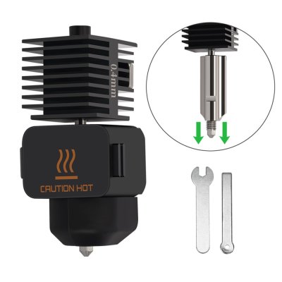 Bambu Lab Hotend , Stainless steel, 0.4mm | A1, A1 mini - klon