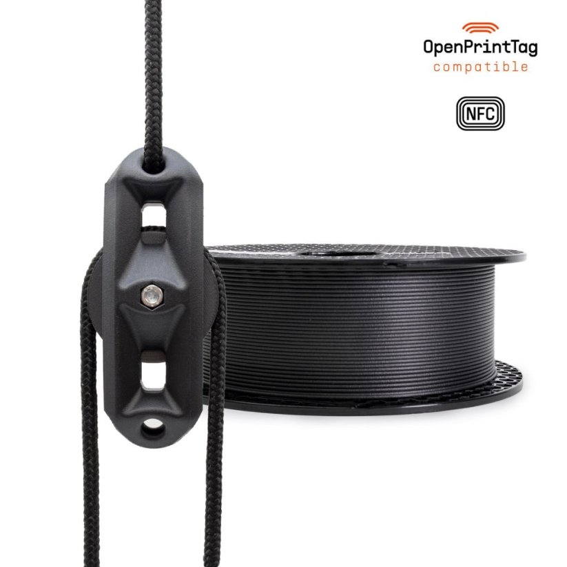 Prusament PC Blend Carbon Fiber 1.75mm 800g NFC | Čierná - Black