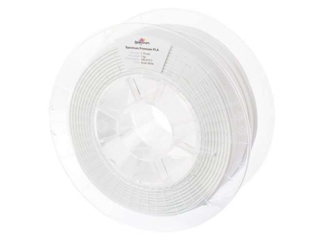 Spectrum filament Premium PLA 1.75mm 1kg | viac farieb - Farba filamentu, Spectrum: Biela - Arctic White