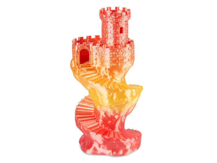 Spectrum filament PLA SILK RAINBOW 1.75mm 1kg | FIRE RED