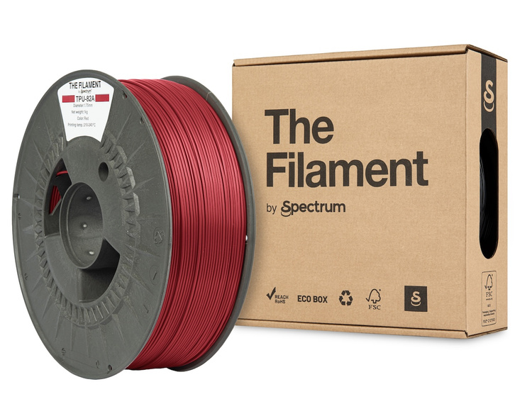 Filament "The Filament" TPU-82A 1.75mm RED 1kg