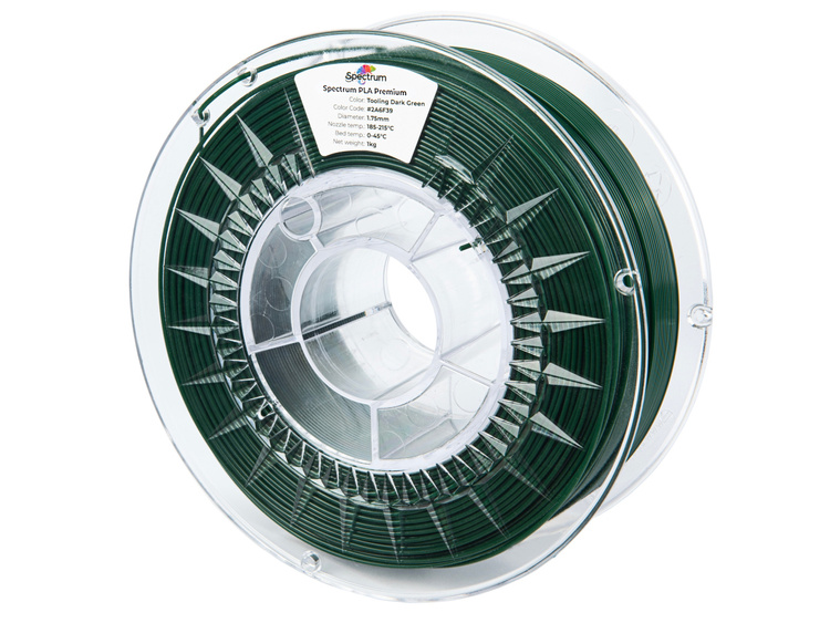 Filament Spectrum PLA Premium 1.75mm TOOLING DARK GREEN 1kg