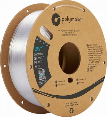 Polymaker PolyLite PETG 1.75mm 1kg | Transparentní