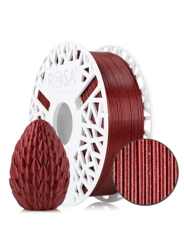 Rosa3D Filament PET-G Galaxy HS 1.75, 1kg, with spool | Červená - Red