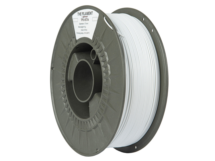 Filament "The Filament" TPU-87A 1.75mm WHITE 1kg