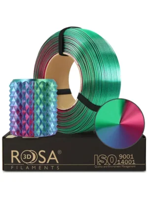 Rosa3D Filament PLA Magic Silk 1.75, 1kg, ReFill | Aurora
