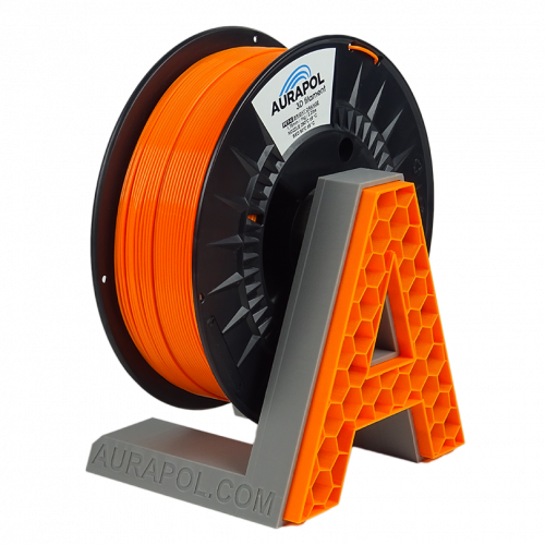 AURAPOL PLA 3D Filament 1 kg - 1,75 mm | more colours - Filament color, Aurapol: Bright Orange