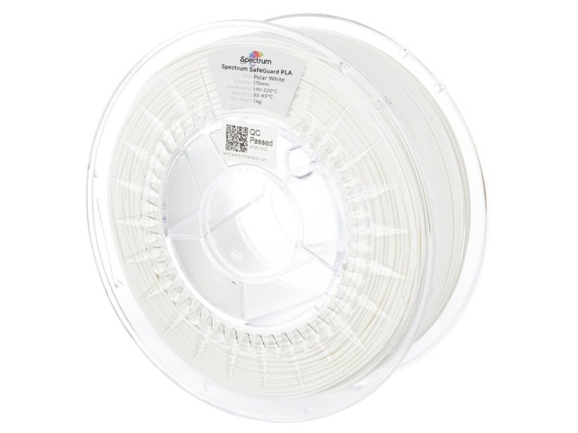 Spectrum Filament SafeGuard PLA 1.75mm 1kg | Bílá - Polar White