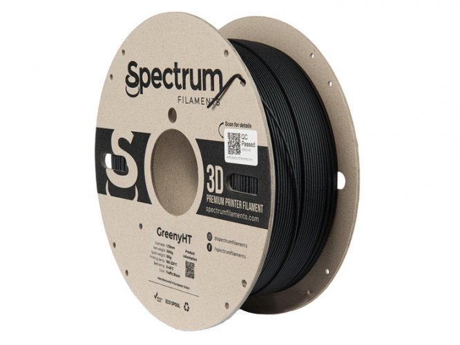 Spectrum Filament PLA GreenyHT 1.75mm 1kg | více barev - Barva filamentu, Spectrum: Černá - Traffic Black