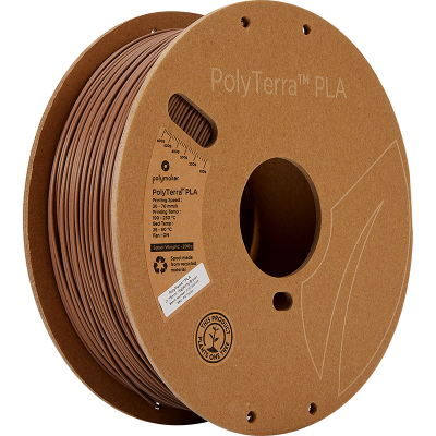 Polymaker PolyTerra PLA 1.75mm 1kg | Hnedá - Army Brown