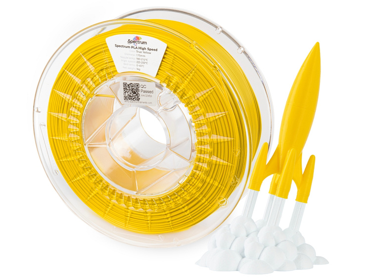 Spectrum Filament PLA High Speed 1.75mm 1kg | True Yellow