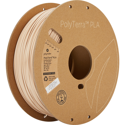 Polymaker PolyTerra PLA 1.75mm 1kg | více barev - Barva filamentu, Polymaker: Béžové - Army Beige