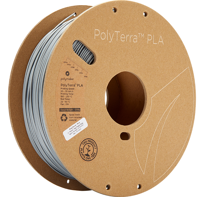 Polymaker Panchroma (PolyTerra) PLA 1.75mm 1kg | Šedá - Fossil Grey