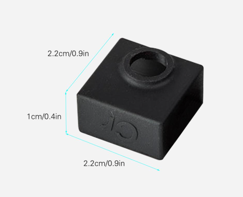 Silikonový kryt na MK8 hotend | černý