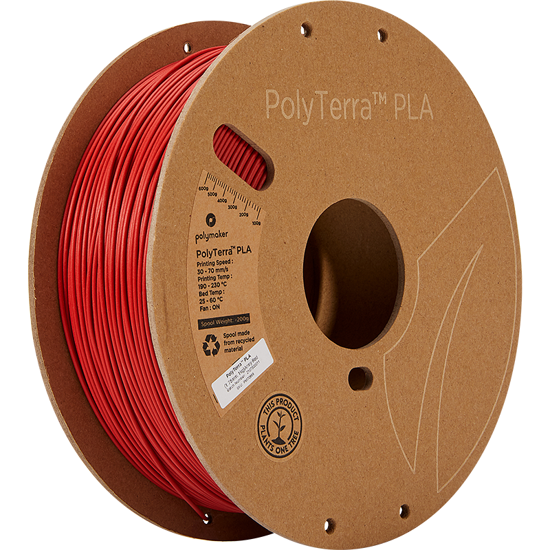Polymaker Panchroma (PolyTerra) PLA 1.75mm 1kg | Červená - Army Red