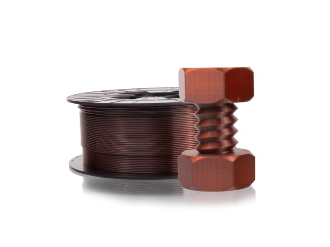 Filament-PM PETG 1.75mm 1kg | více barev - Barva filamentu, Plasty Mladeč: Transparentní Hnědá