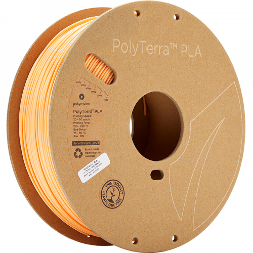 Polymaker PolyTerra PLA 1.75mm 1kg | viac farieb - Farba filamentu, Polymaker: Peach
