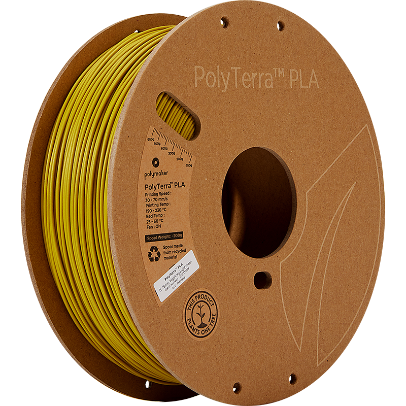 Polymaker PolyTerra PLA 1.75mm 1kg | Zelená - Army Light Green