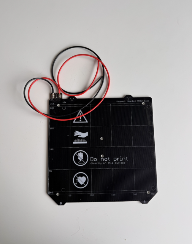 Prusa vyhrievaná magnetická podložka MK52 pre Prusa MK3/MK3S, 12 V – klon