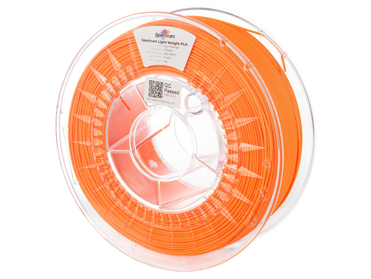 Spectrum Filament Light Weight PLA 1.75mm 1kg | Lion Orange