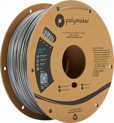 Polymaker PolyLite PETG 1.75mm 1kg | Stříbrná - Silver