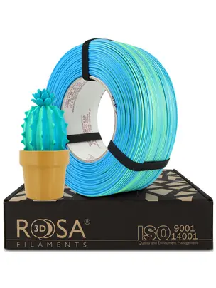 Rosa3D Filament PLA Magic 1.75, 1kg, ReFill | Neon Blue Lagoon