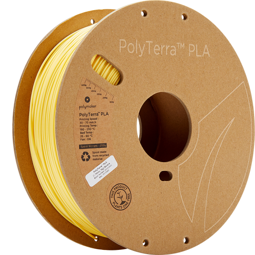 Polymaker PolyTerra PLA 1.75mm 1kg | more colours - Filament colour, Polymaker: Banana