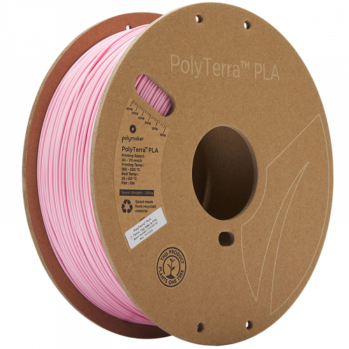 Polymaker PolyTerra PLA 1.75mm 1kg | viac farieb - Farba filamentu, Polymaker: Sakura Pink