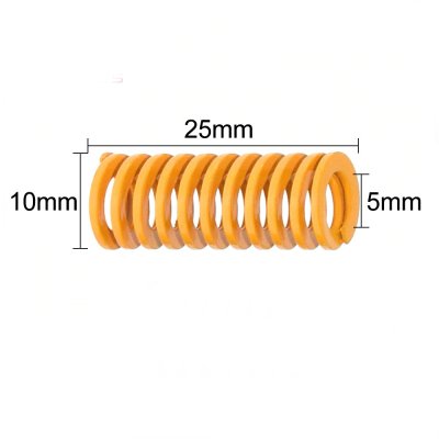 Pružina 25X10/5MM, žltá | hrubá, na tlačovú podložku