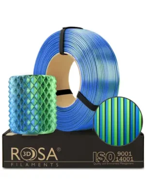 Rosa3D Filament PLA Magic Silk 1.75, 1kg, ReFill | Lagoon