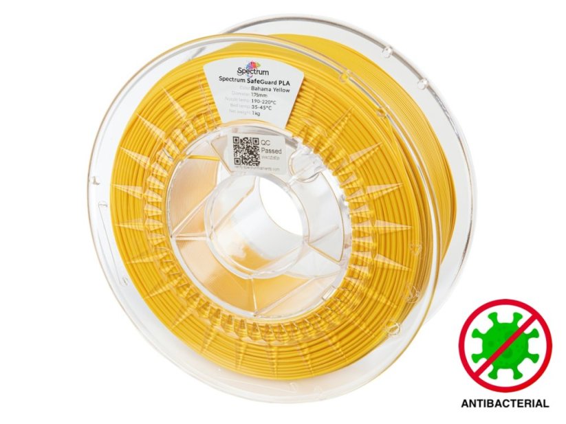 Spectrum Filament SafeGuard PLA 1.75mm 1kg | Žltá - Bahama Yellow