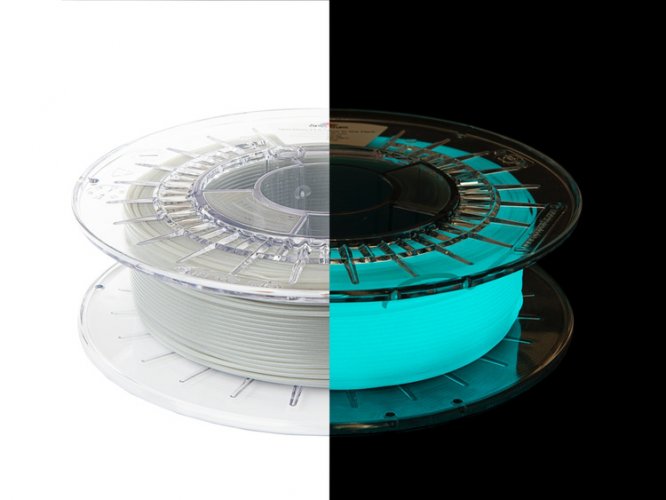 Spectrum filament PLA Glow 1.75mm 0.5kg | more colours - Filament colour, Spectrum: Blue - Glow in the dark