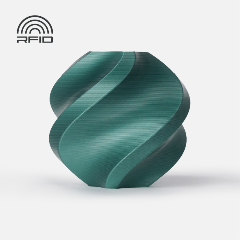 Bambu Lab filament PLA Metal, 1kg with spool | Oxide Green Metallic