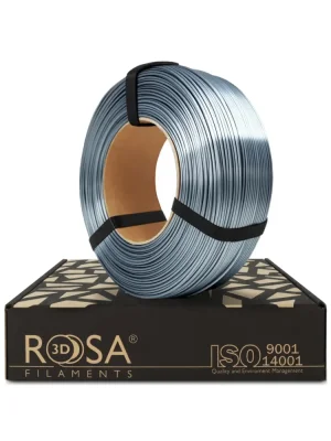 Rosa3D Filament PLA Silk 1.75, 1kg, ReFill | Oceľová - Steel