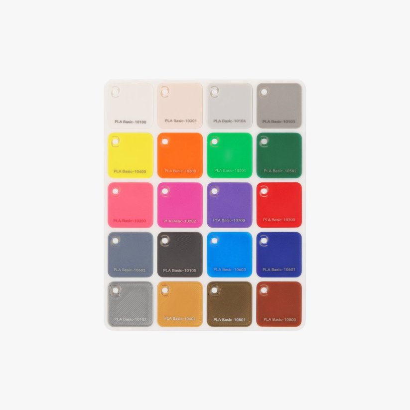 Bambu Lab Filament Swatches