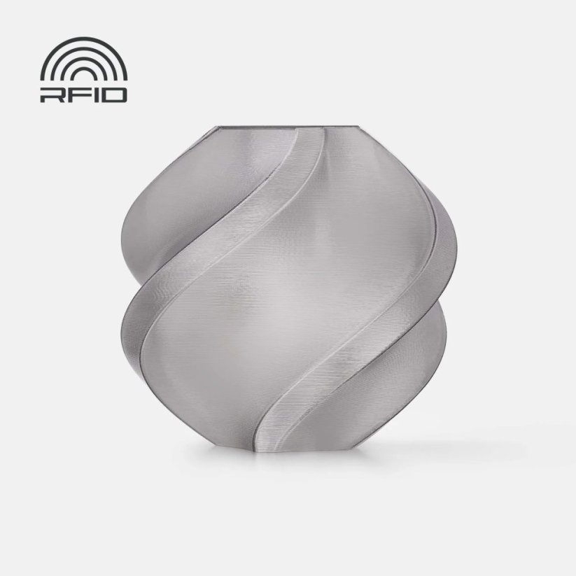 Bambu Lab Filament PETG Translucent 1kg, Refill | Gray