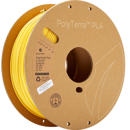 Polymaker PolyTerra PLA 1.75mm 1kg | více barev - Barva filamentu, Polymaker: Žlutá - Savannah Yellow