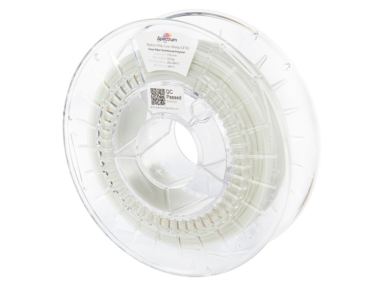 Filament Spectrum PA6 Low Warp GF30 1.75mm NAT 0.50kg