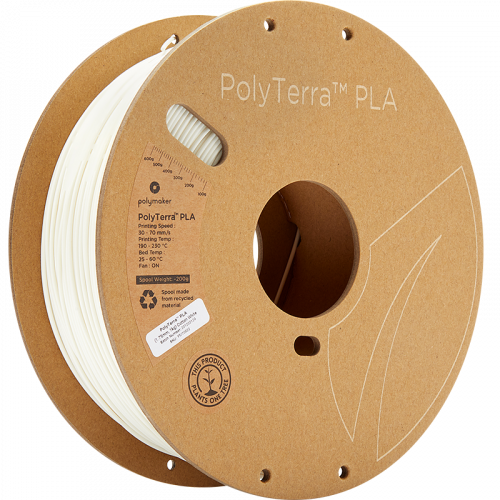 Polymaker PolyTerra PLA 1.75mm 1kg | více barev - Barva filamentu, Polymaker: Bílá - Cotton White
