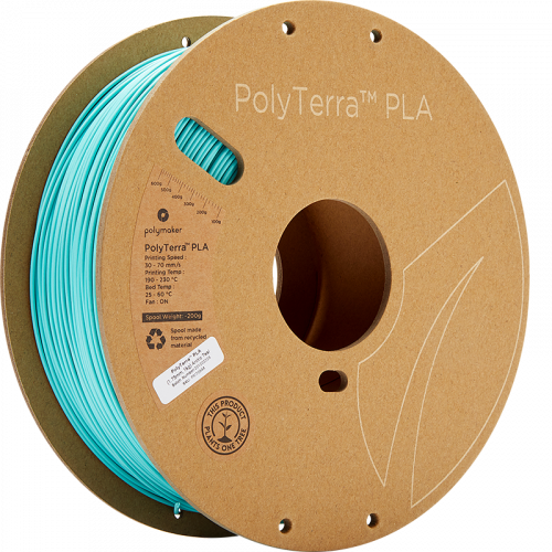 Polymaker PolyTerra PLA 1.75mm 1kg | viac farieb - Farba filamentu, Polymaker: Arctic Teal