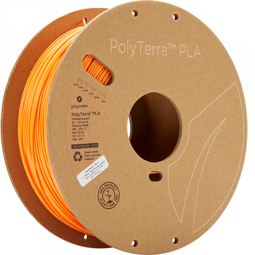 Polymaker PolyTerra PLA 1.75mm 1kg | more colours - Filament colour, Polymaker: Sunrise Orange