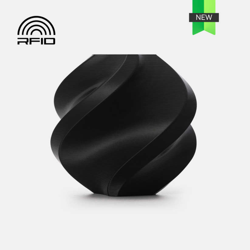 Bambu Lab filament PETG Basic with spool, 1kg | Černá - Black