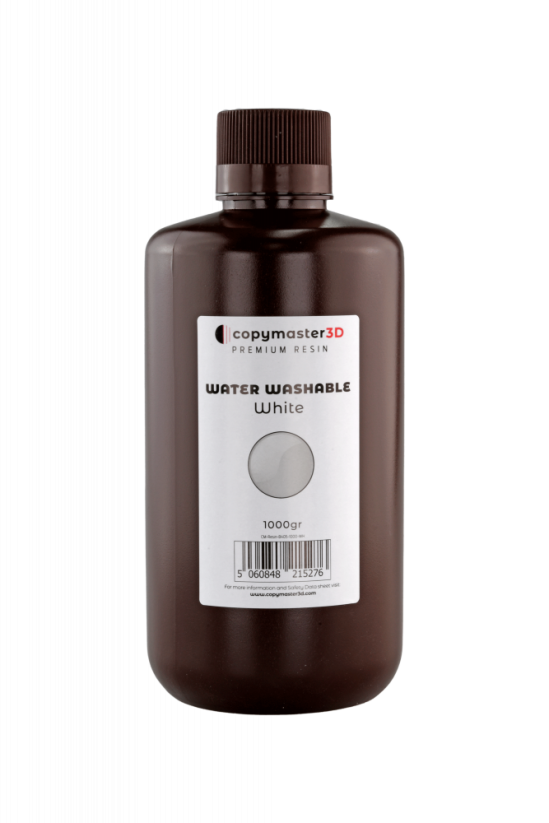 Copymaster3D Resin UV Water Washable, 1kg | Biela - White