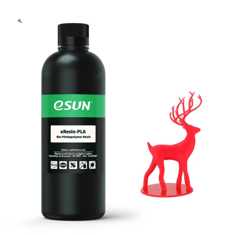 eSUN eResin PLA Resin, 1kg | Červená